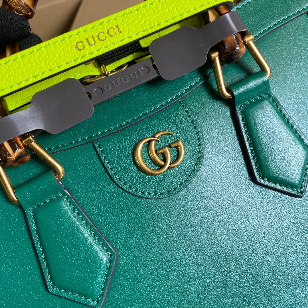 Gucci Diana Medium Tote Bag Green - Image 5