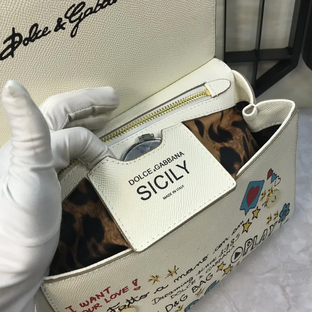 Dolce & Gabbana Medium Sicily Handbag Unique Print Motifs Muticolour / DG - Image 3