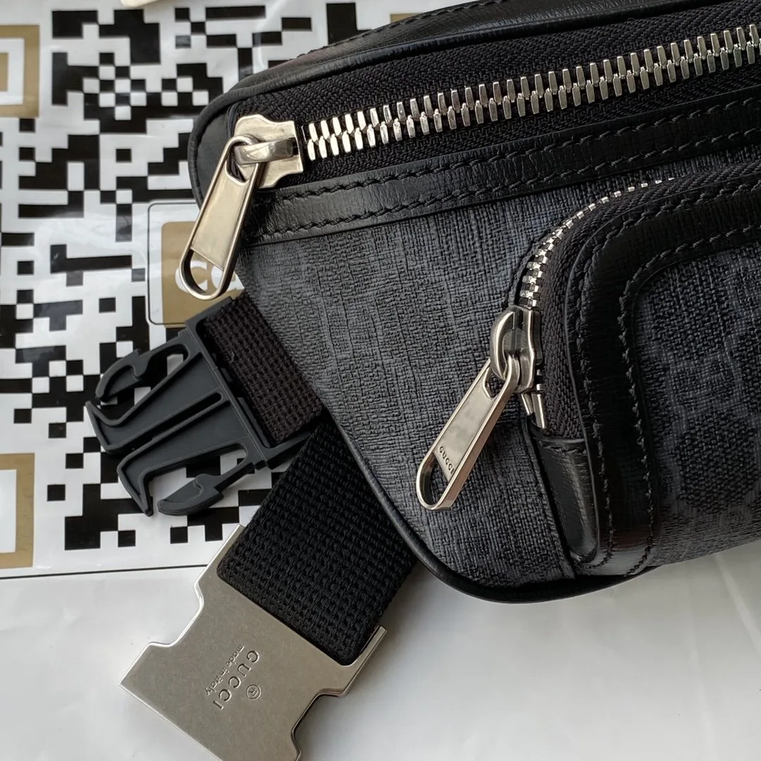 Gucci Belt Bag With Interlocking G Black GG Supreme Canvas / - Image 3