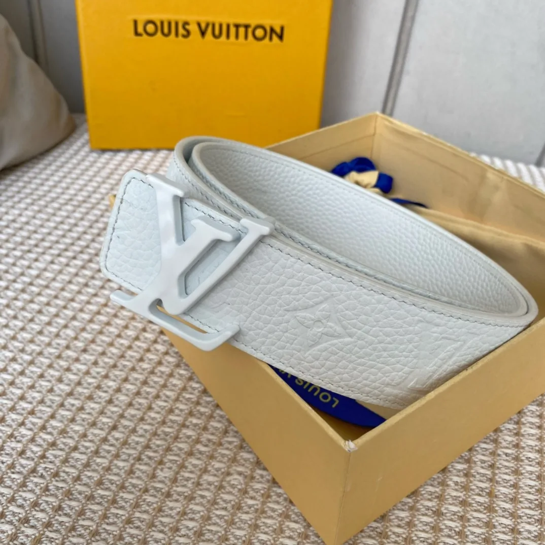 Alternative view of Louis Vuitton Iconic Reversible LV Belt White LV Women