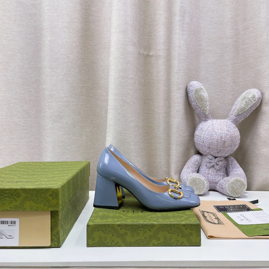 Gucci Women’s Mid-Heel Ballet Flat With Horsebit Jade Green - Image 6