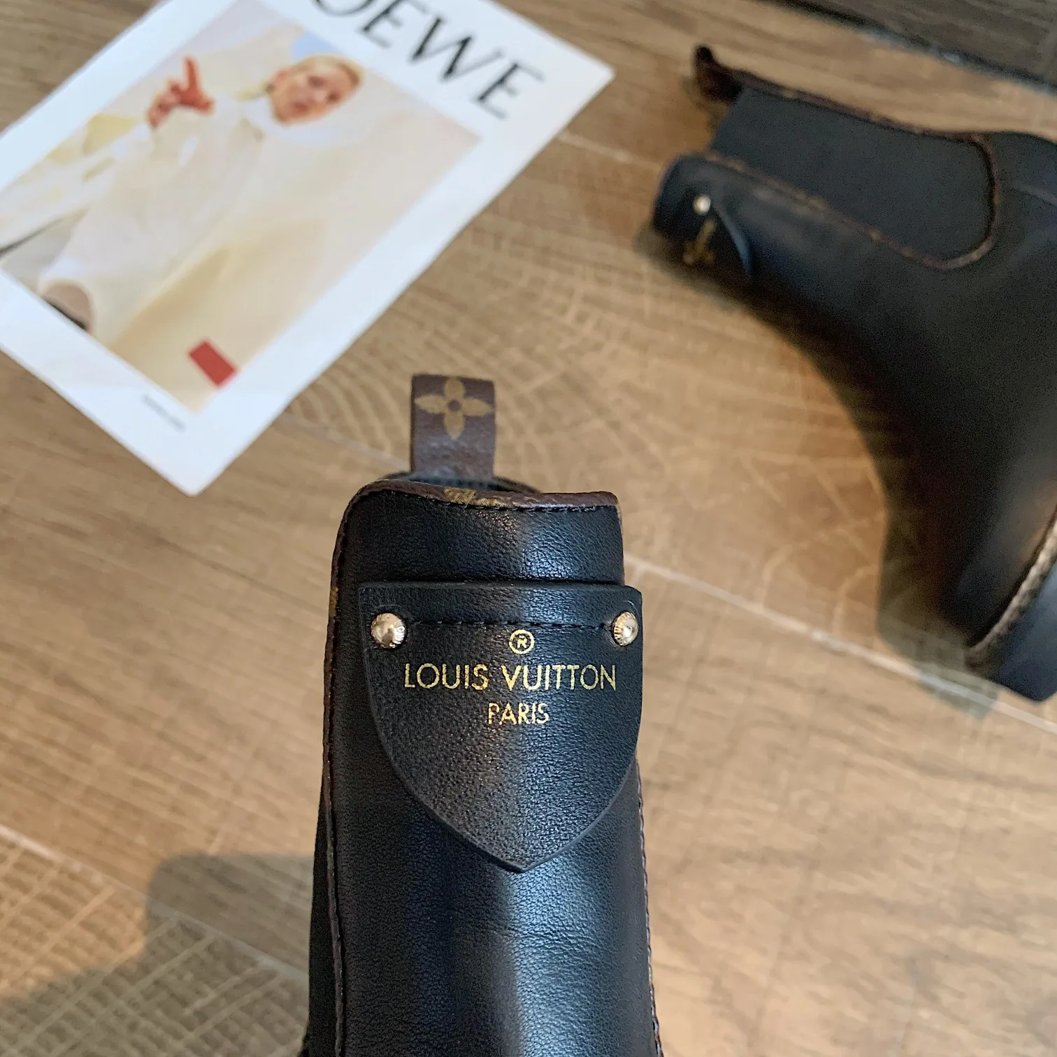 Louis Vuitton LV Beaubourg Ankle Boots Black LV 1A8947 - Image 4