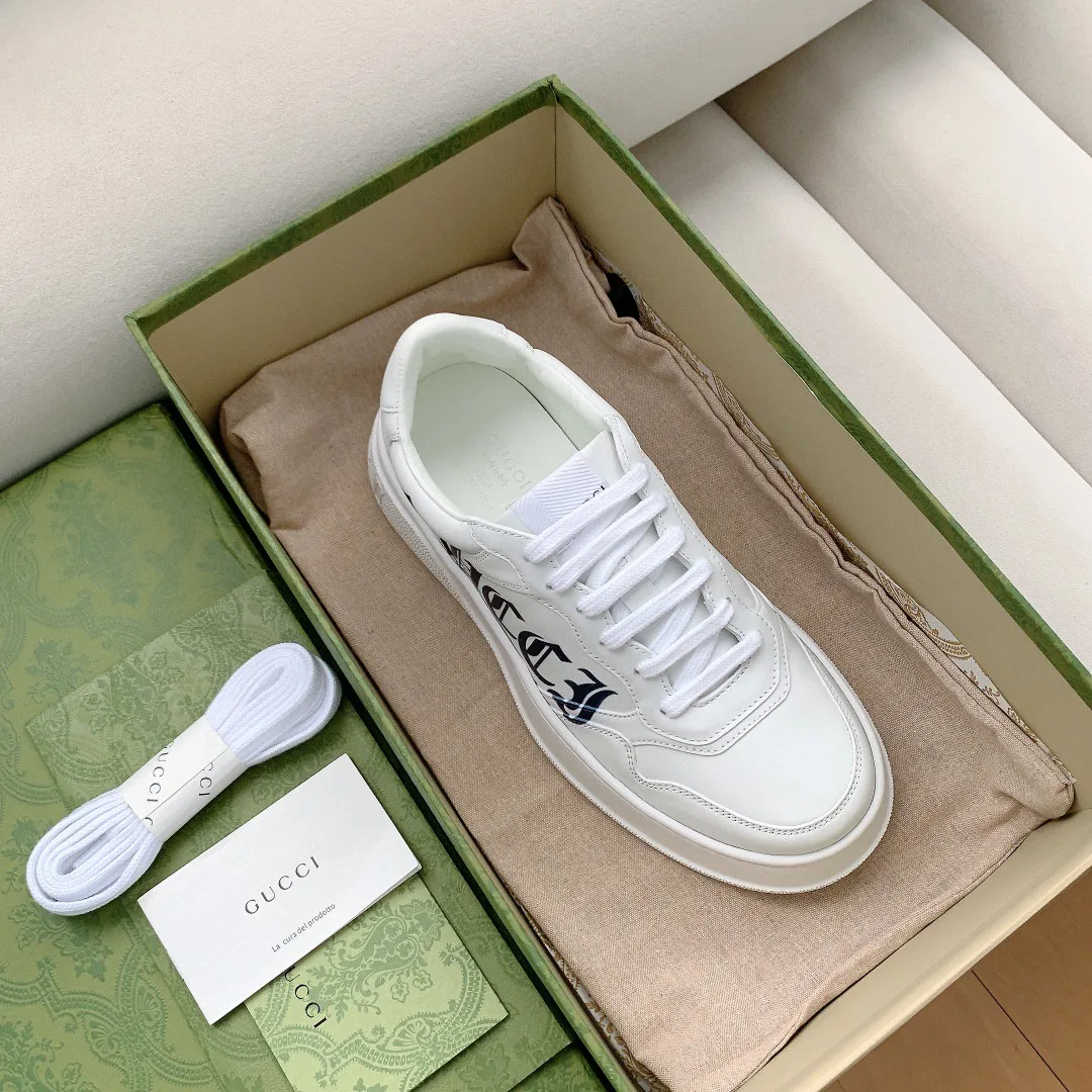 Gucci Sneaker White With Gucci Print 1XL10 - Image 3