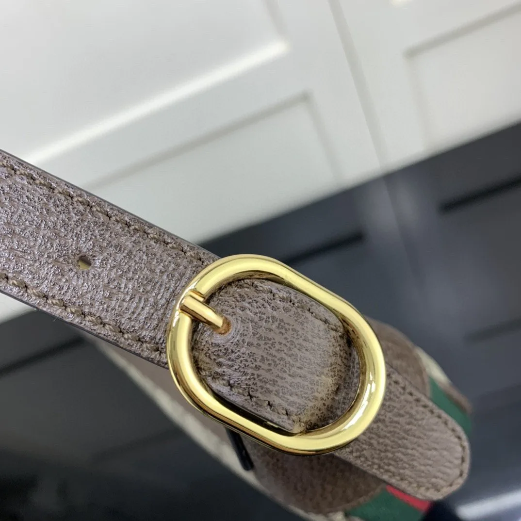 Gucci Ophidia GG Mini Bag Beige And Dusty Grey GG Supreme Canvas / - Image 5