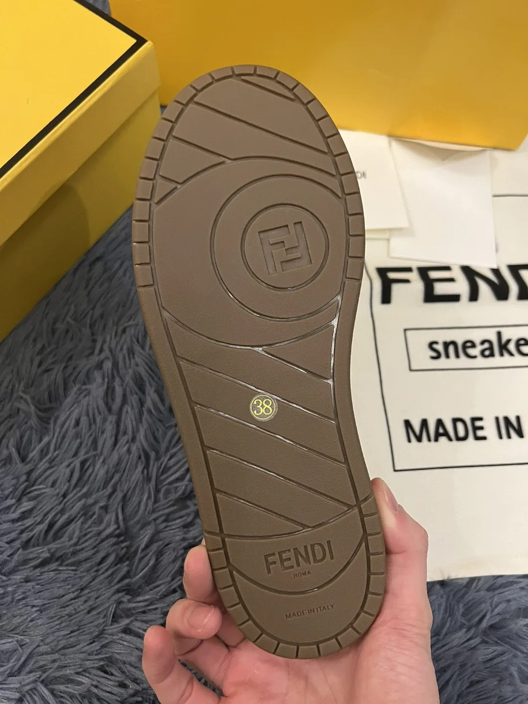 Alternative view of Fendi Match Low Tops In Beige 8E8252AHH2F1FHU