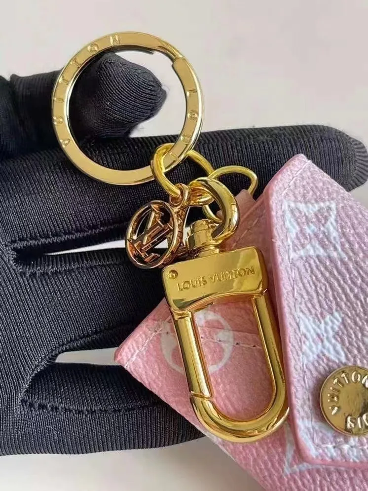 Louis Vuitton Kirigami Pouch Bag Charm And Key Holder Monogram Canvas Pink - Image 4