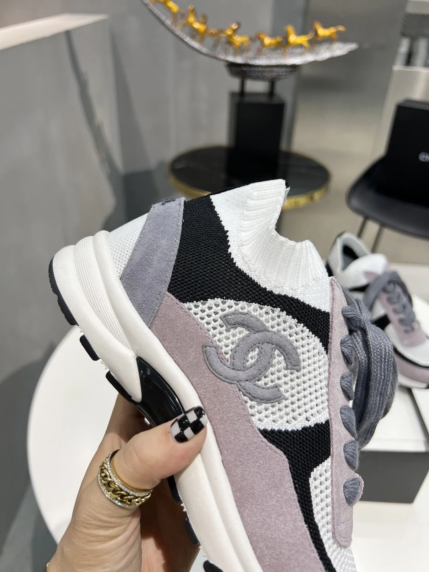 Chanel Sneakers Purple , Shoes - Image 6