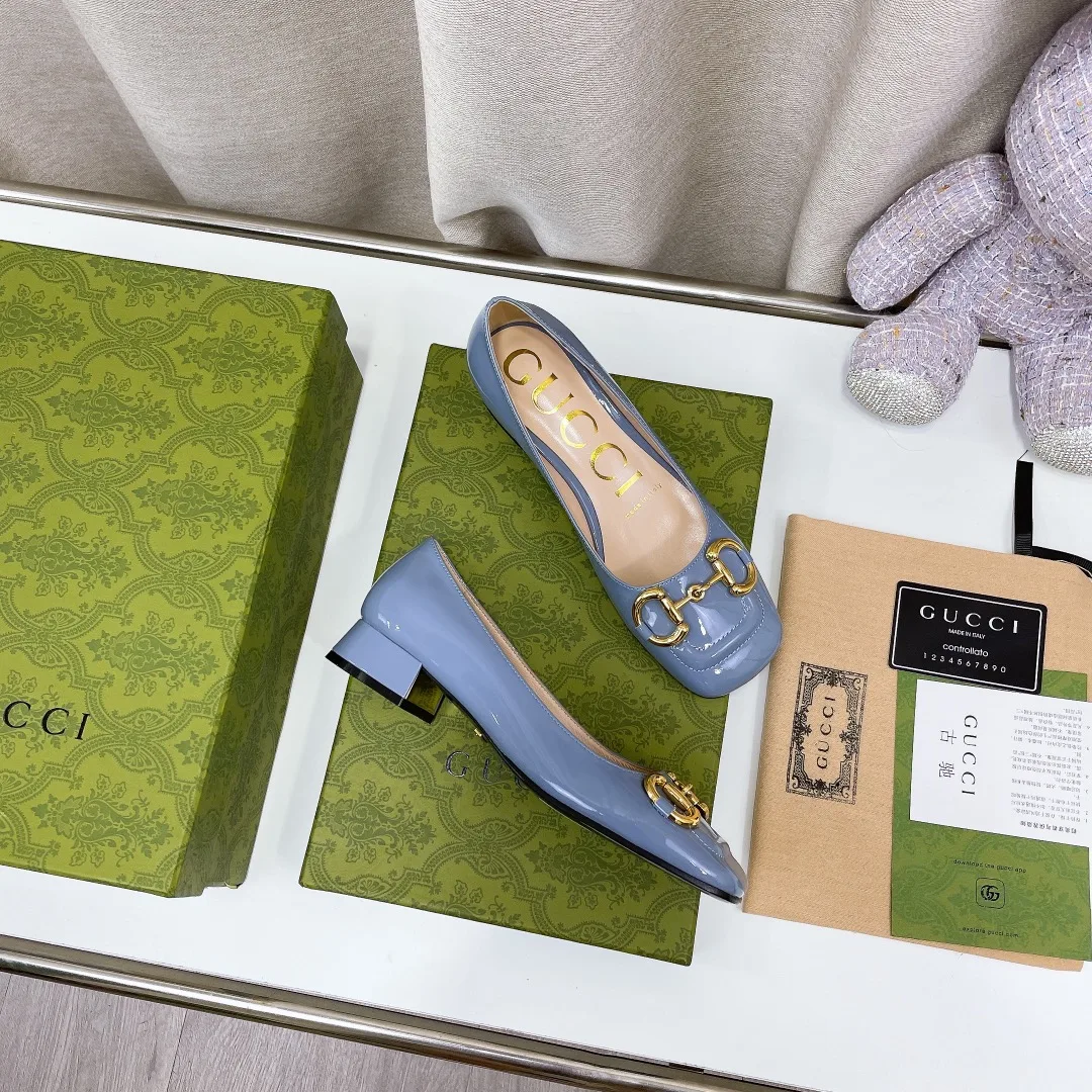 Gucci Women’s Ballet Flat With Horsebit Jade Green - Image 3