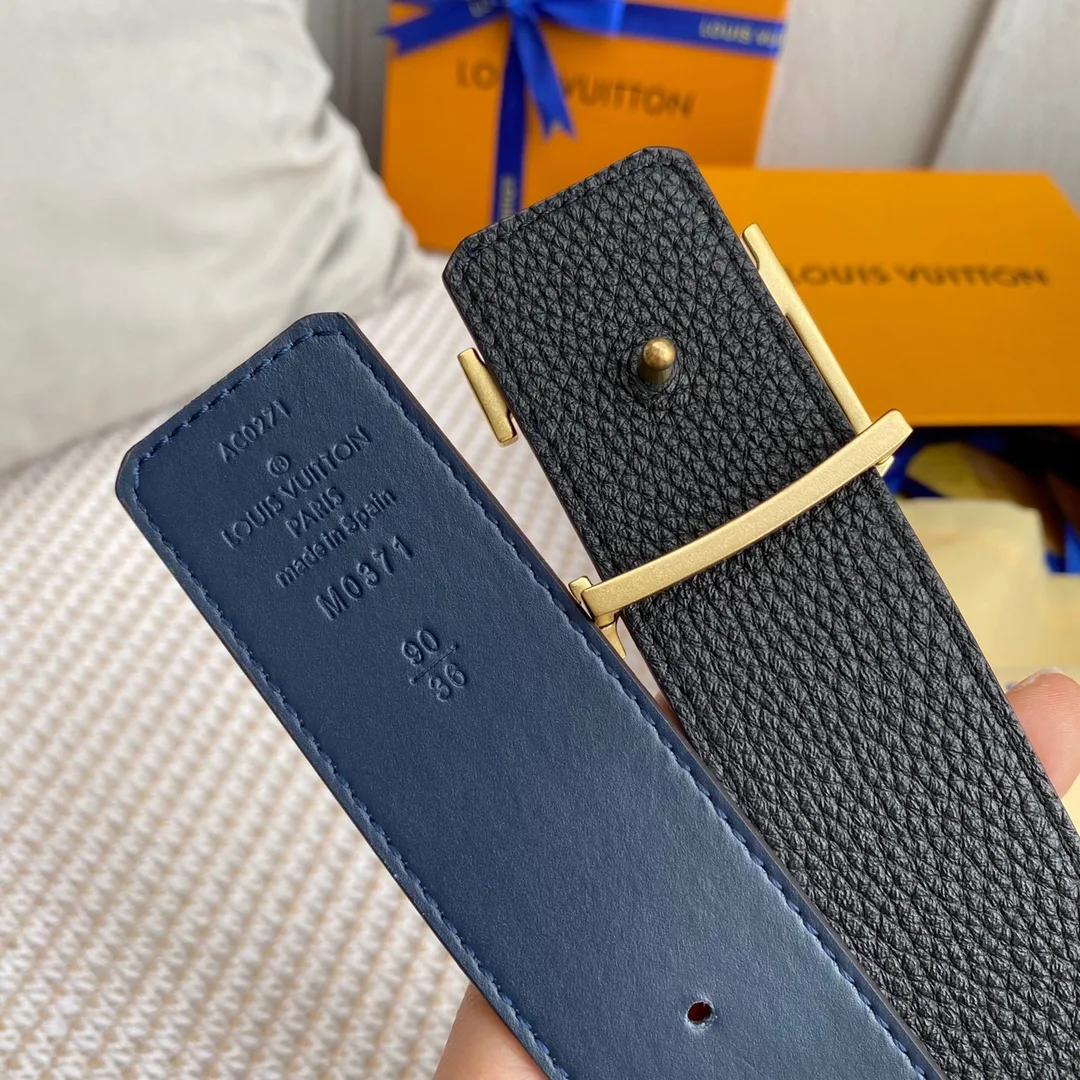 Alternative view of Louis Vuitton Iconic Reversible LV Belt Grey LV Women