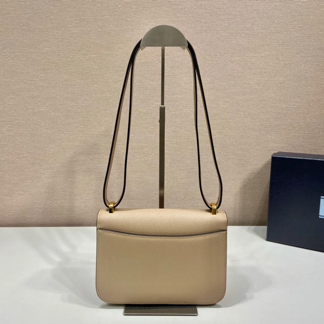 Prada Embleme Shoulder Bag / Beige Saffiano Gold Hardware 1BD320_2A4A_F0036_V_UTO - Image 7