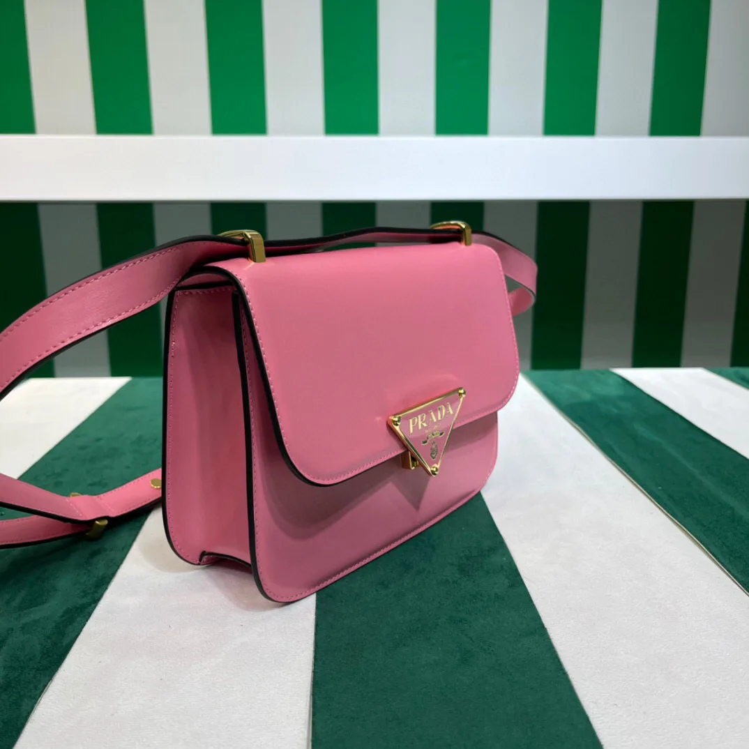 Prada Emblème Shoulder Bag In Pink / 1BD340_2A3A_F0ZCL_V_UTO - Image 5
