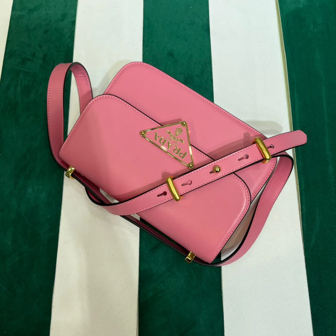 Prada Emblème Shoulder Bag In Pink / 1BD340_2A3A_F0ZCL_V_UTO - Image 3