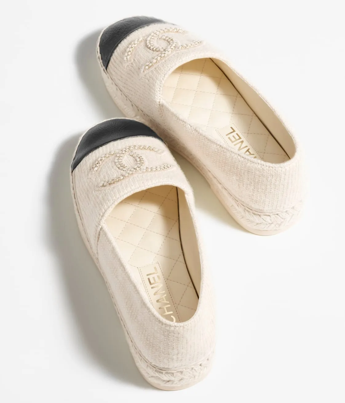 Chanel Espadrilles Ivory And Black - Image 3