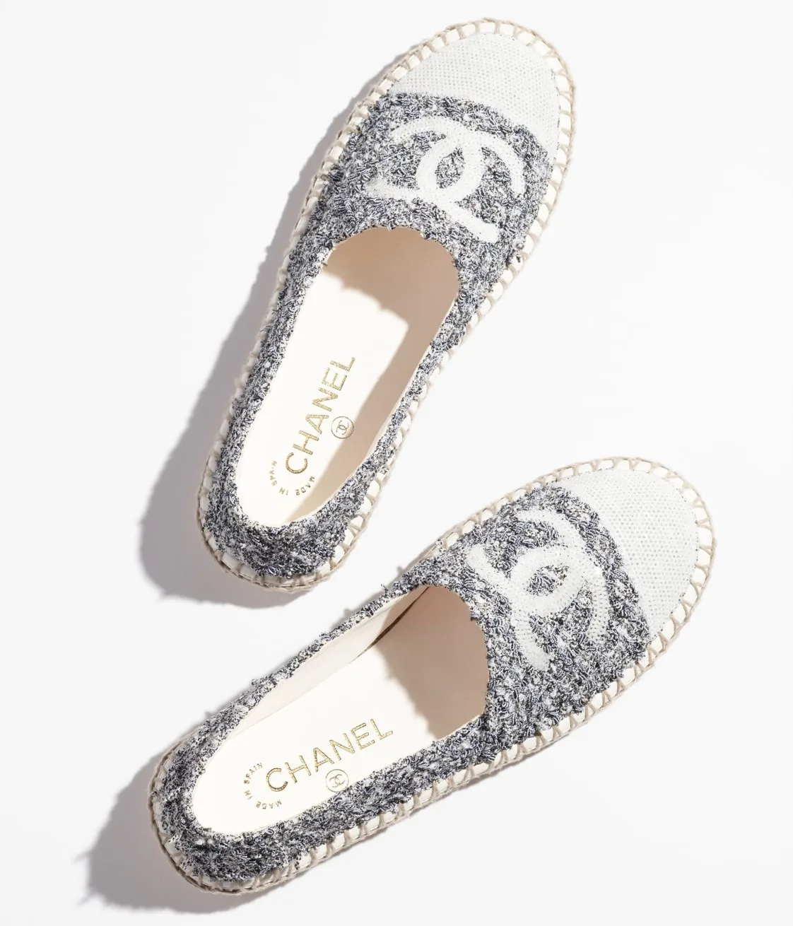 Chanel Espadrilles White And Black - Image 3