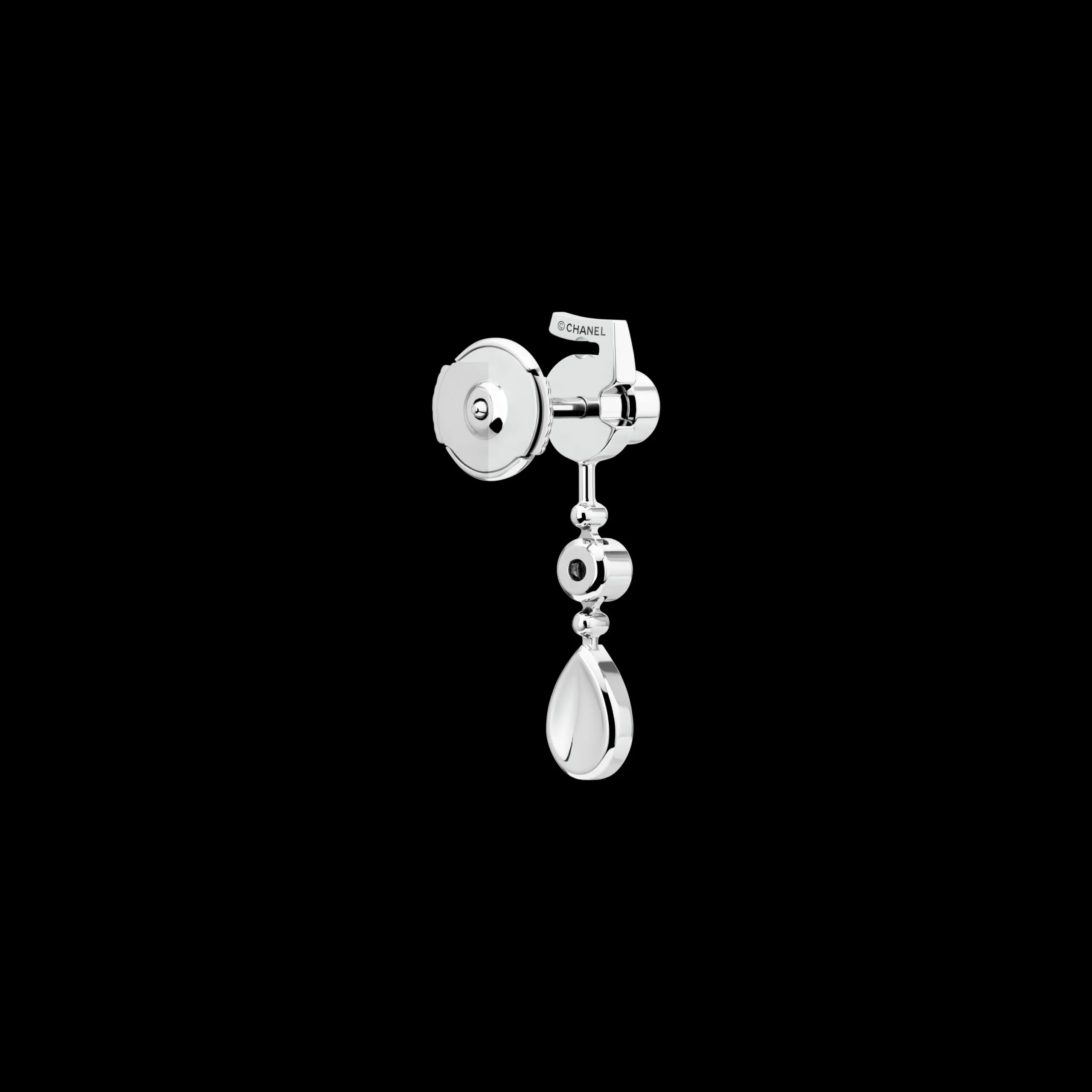 Chanel Eternal N°5 Transformable Earrings White Gold - Image 7