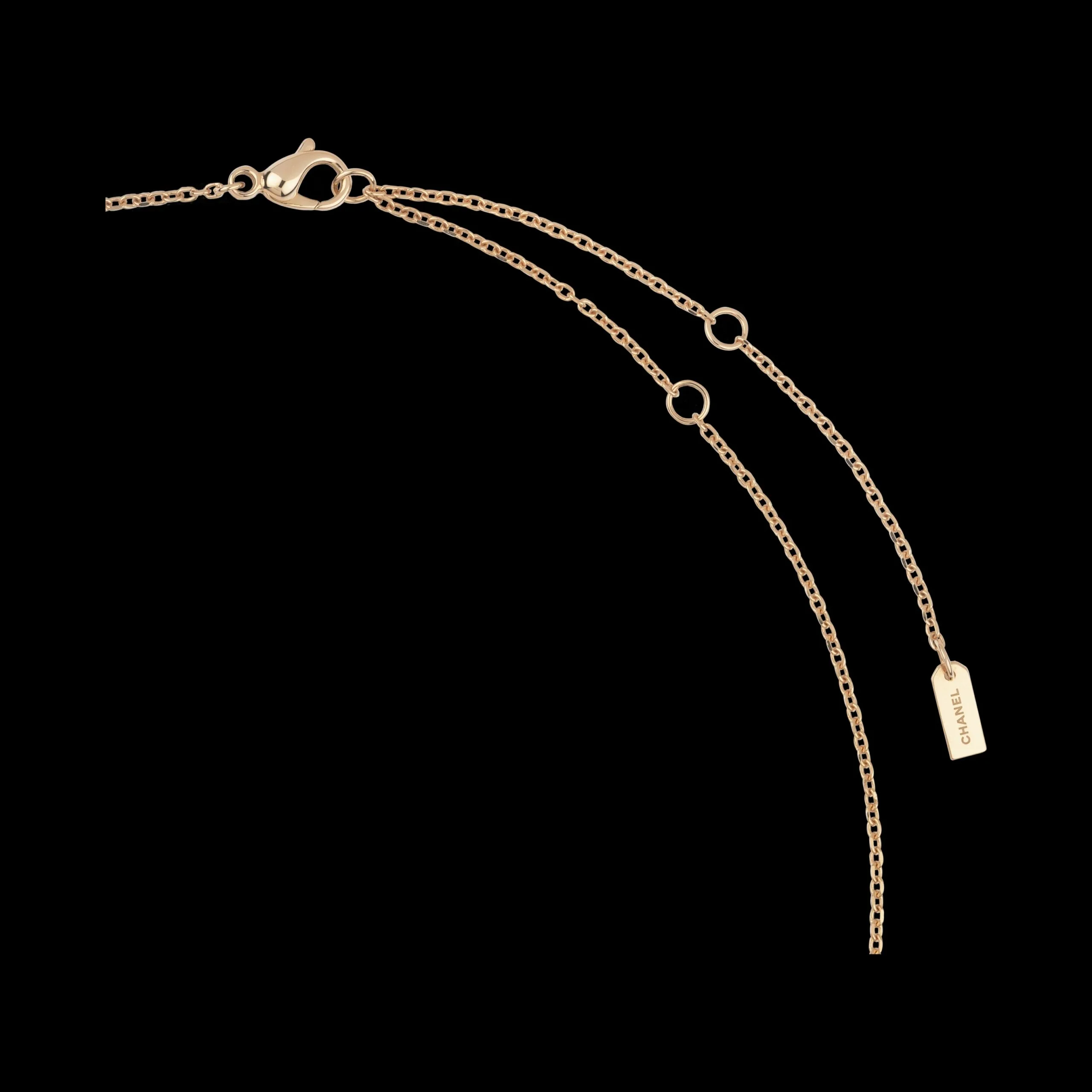 Chanel Extrait De N°5 Necklace Beige Gold - Image 5