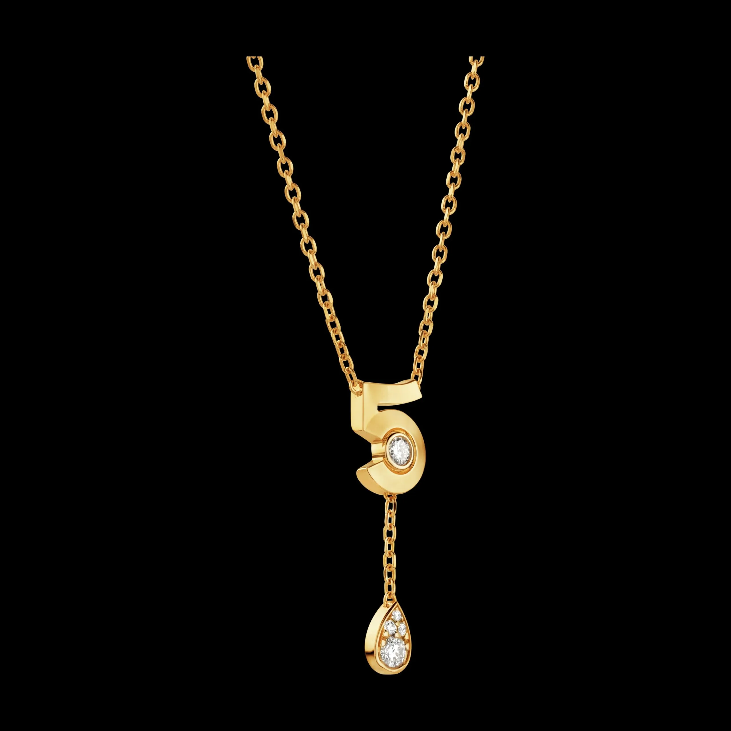 Chanel Extrait De N°5 Necklace Yellow Gold - Image 3