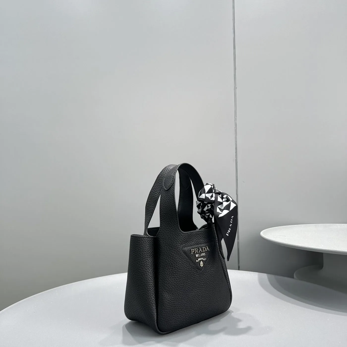 Prada Mini Tote Black - Image 4