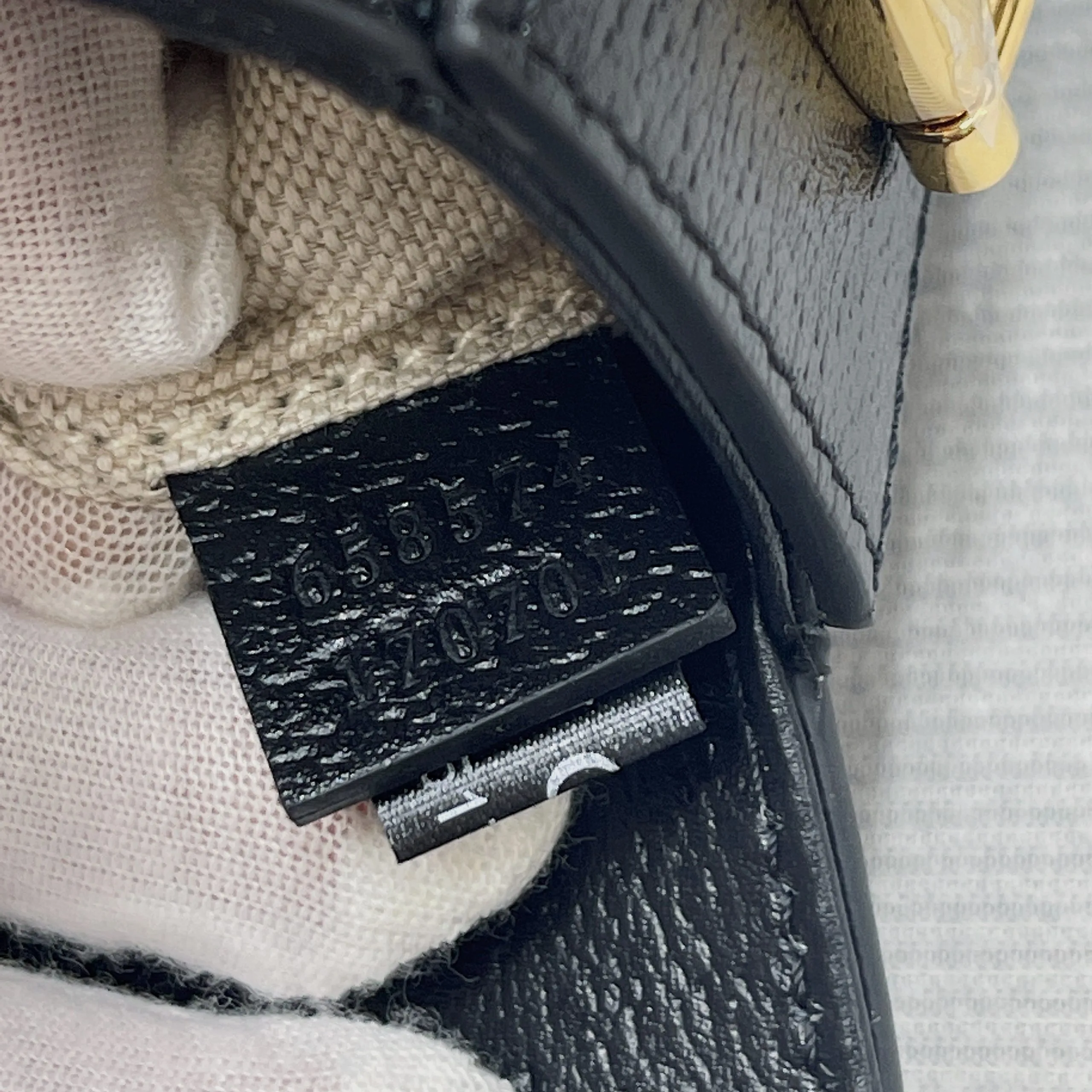 Alternative view of Gucci x Adidas Horsebit 1955 Mini Bag Black