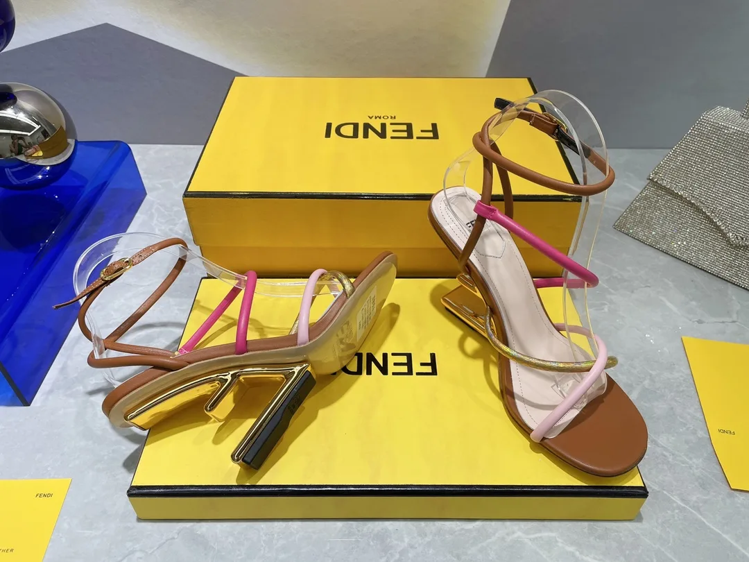Alternative view of Fendi First Pink Nappa High-Heeled Sandals 8X8274AHIUF1GZU