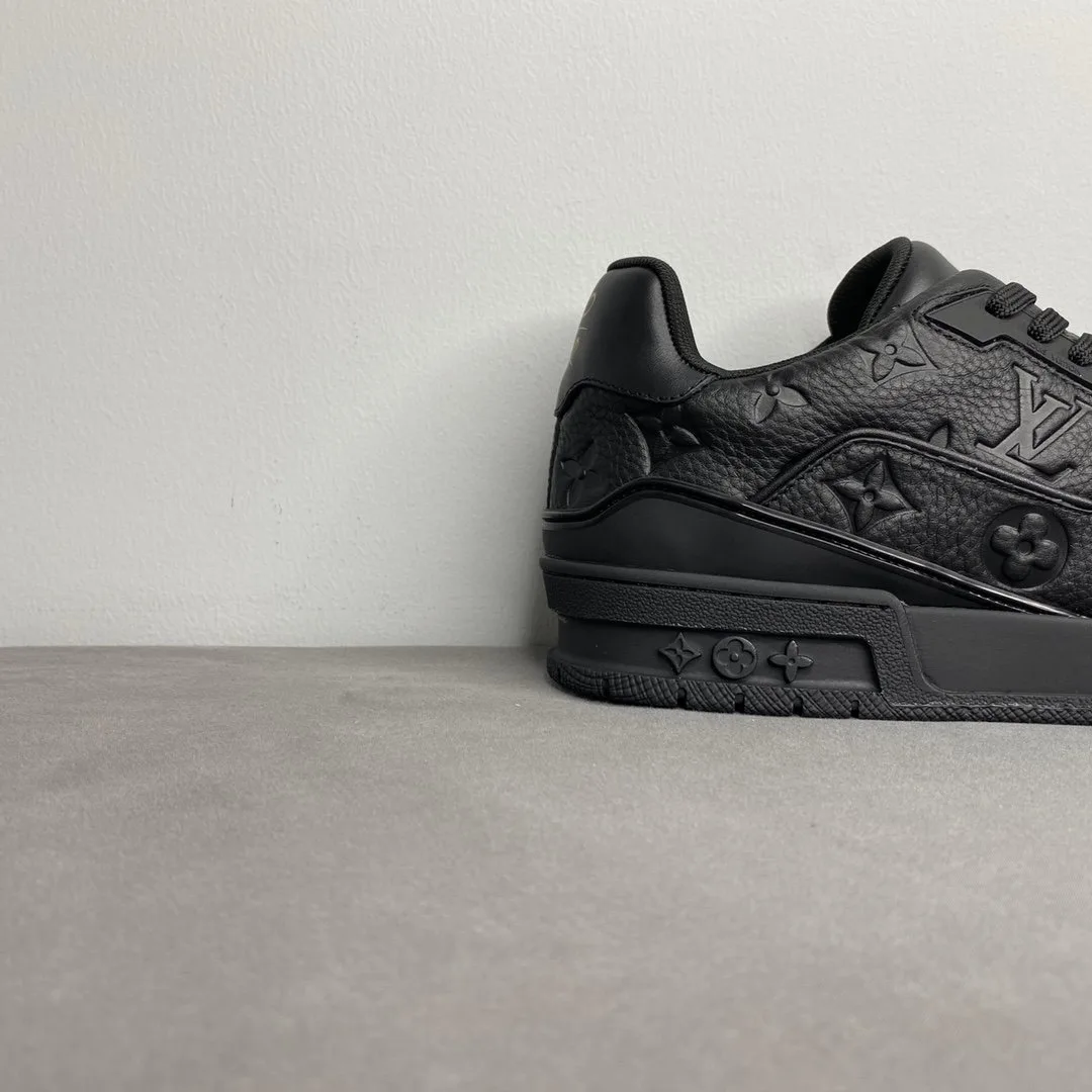 Alternative view of Louis Vuitton Trainer Sneaker Mix Of Materials Black Virgil Abloh