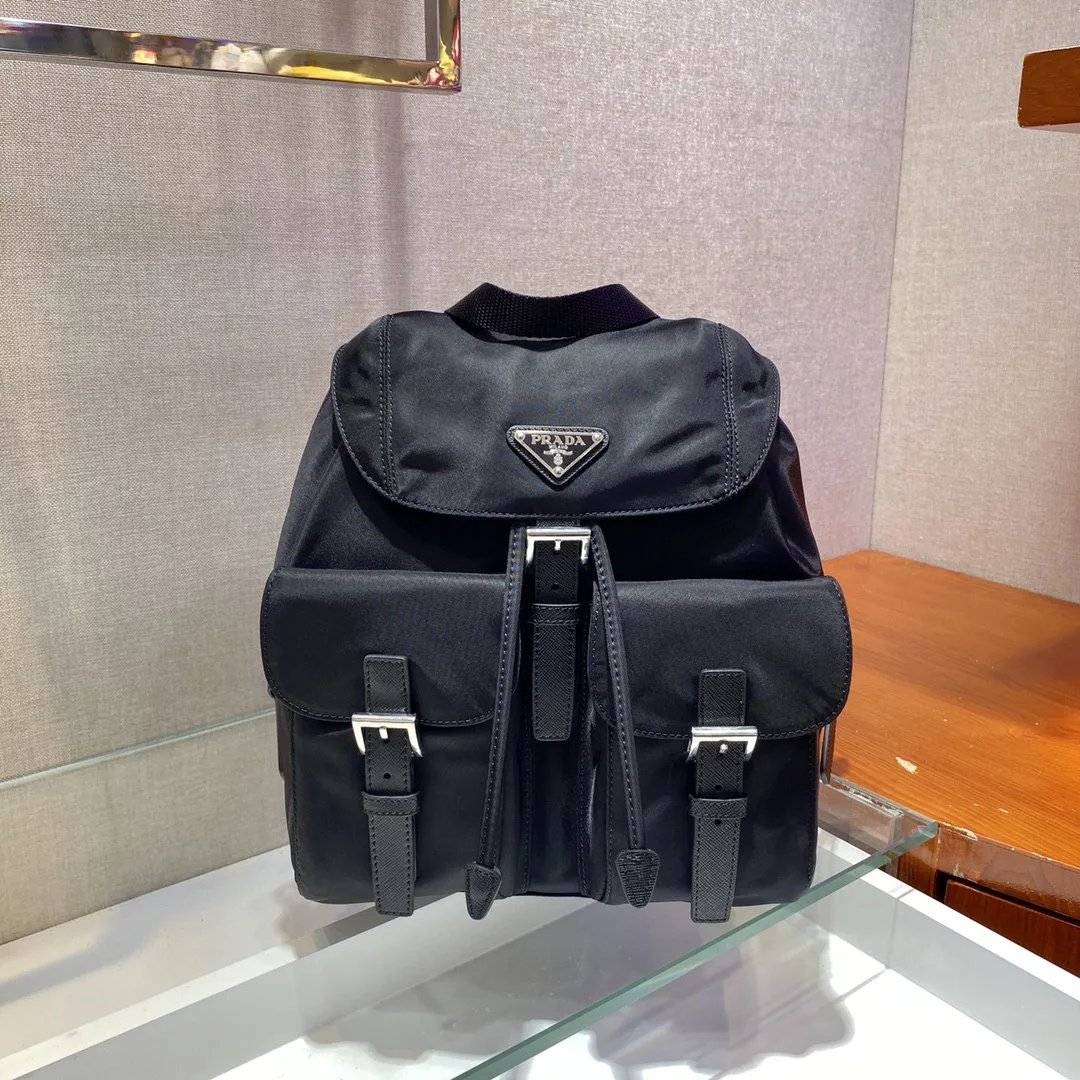 Prada Small Re-Nylon Backpack Black - Image 5
