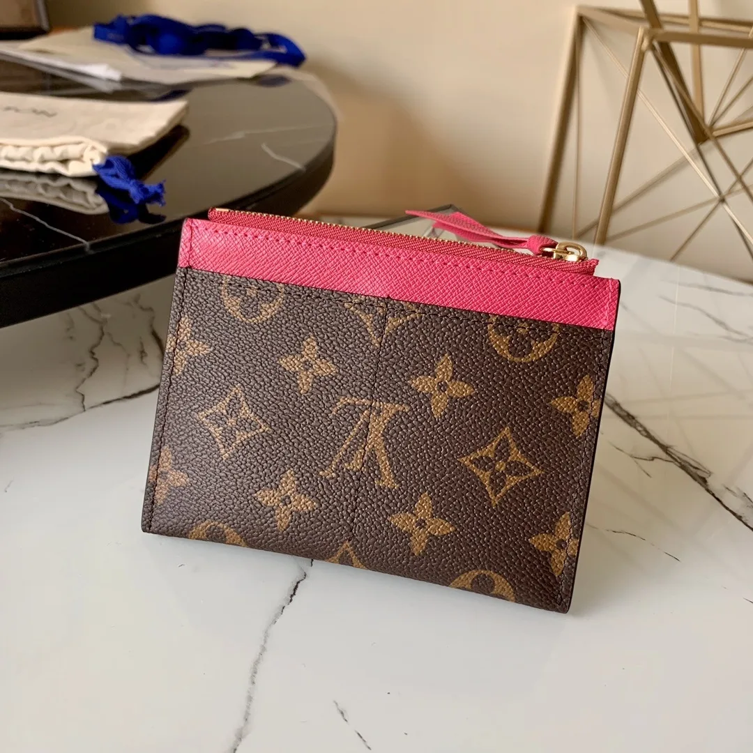 Louis Vuitton Zipped Card Holder Monogram Canvas Fuchsia - Image 5