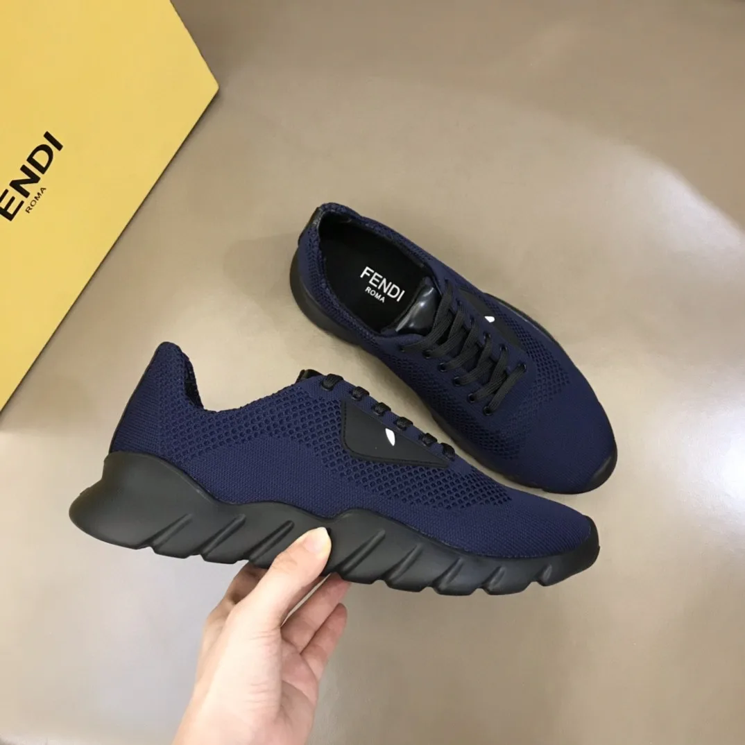 Fendi Force Dark Blue Sneakers - Image 3