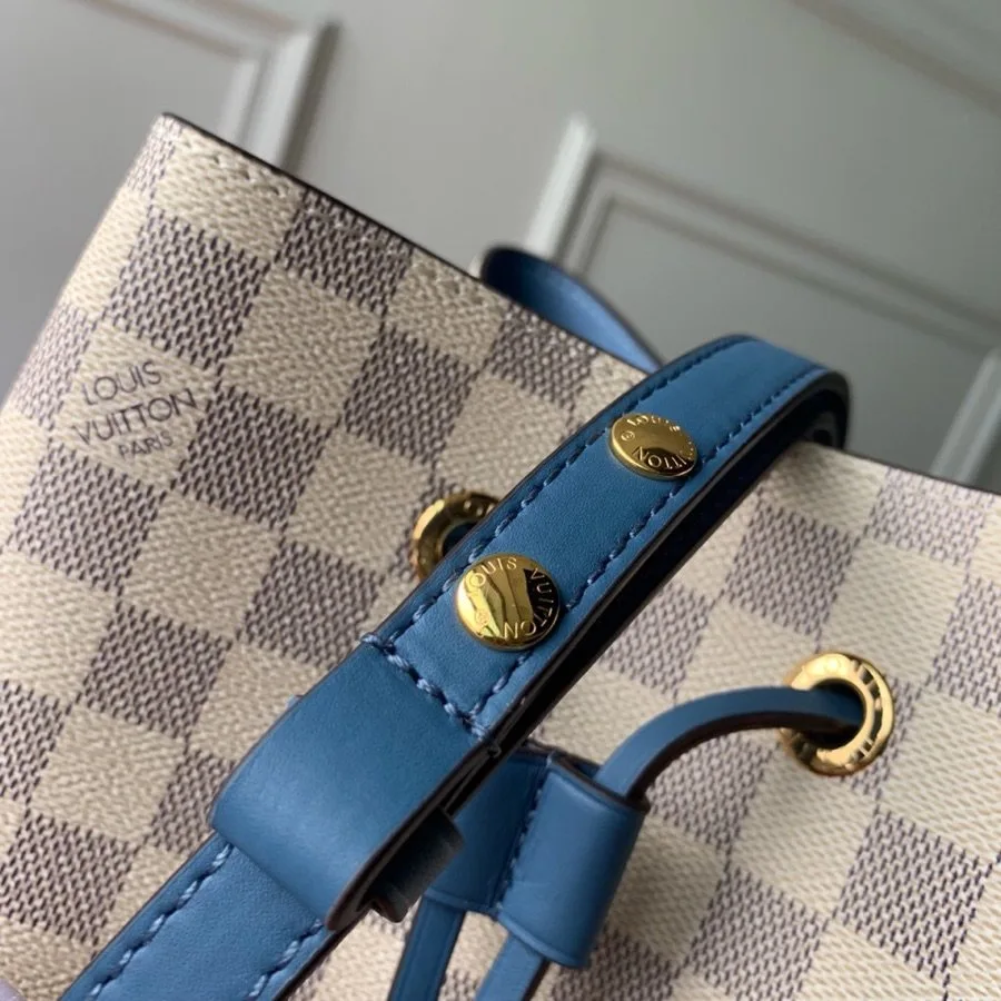 Louis Vuitton NeoNoe MM Bucket Bag Damier Azur Canvas Bleuet Blue - Image 5