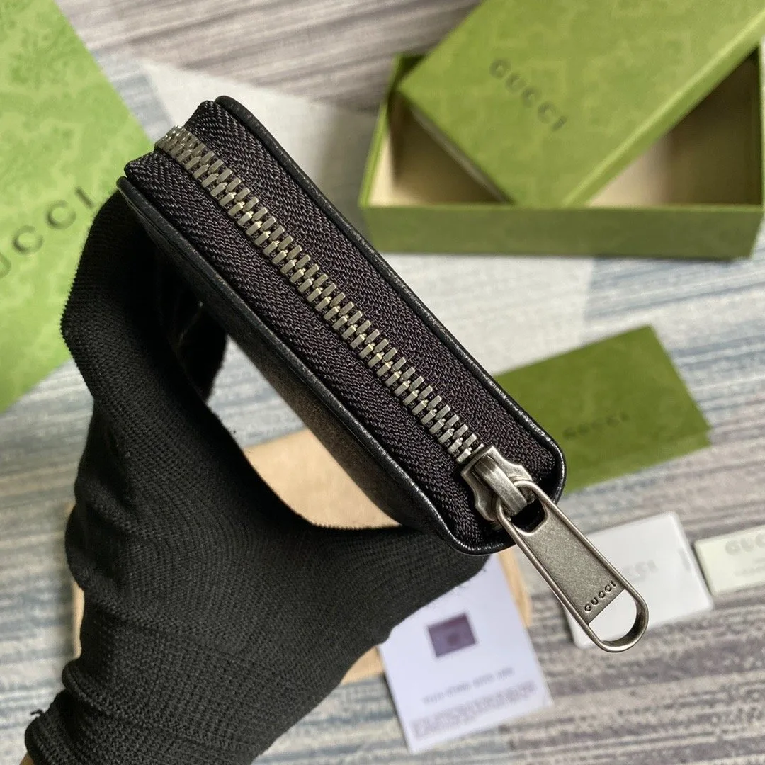 Gucci Ophidia GG Zip Around Wallet With Interlocking G Brown / - Image 3