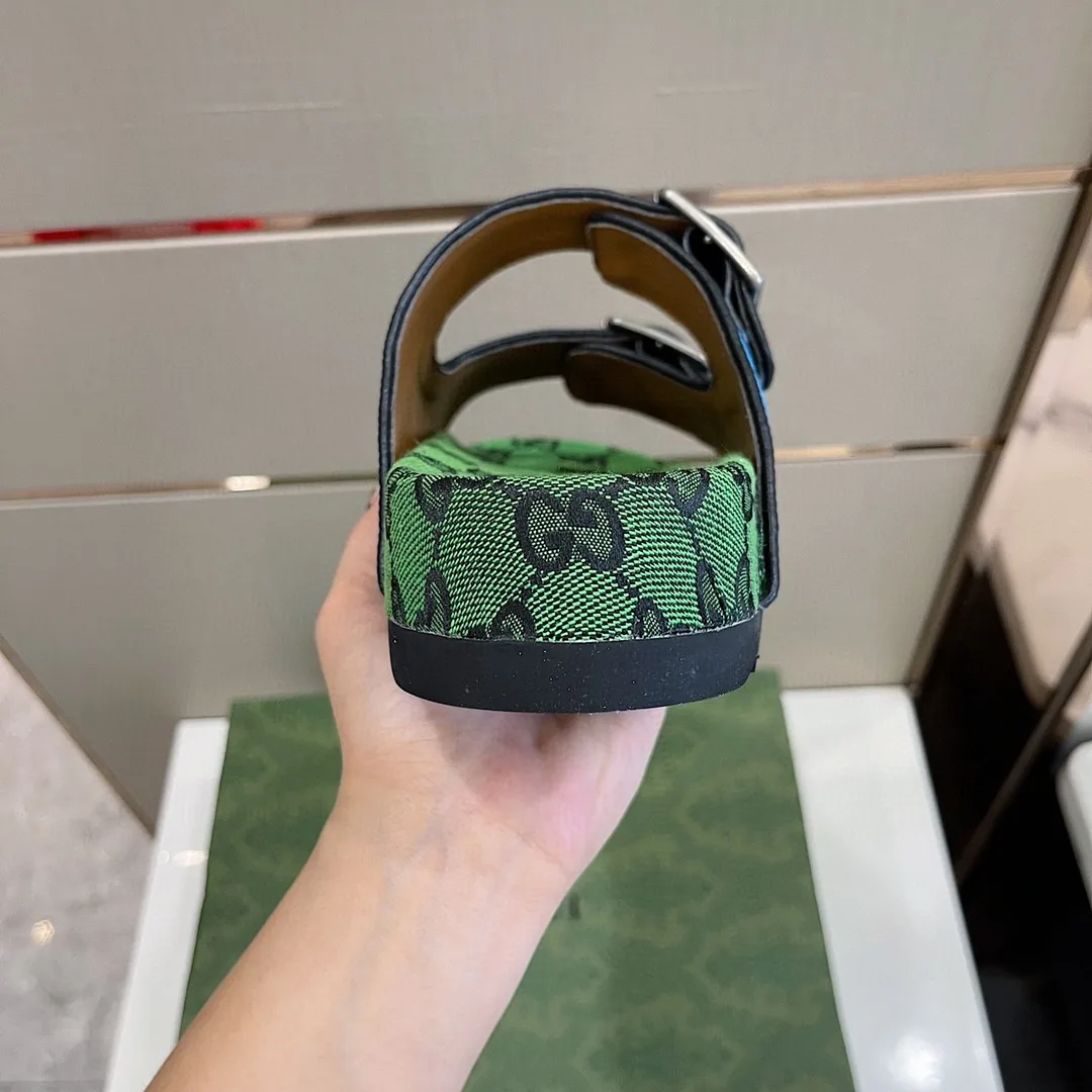 Alternative view of Gucci Slide Sandal With Straps Blue 2HK60