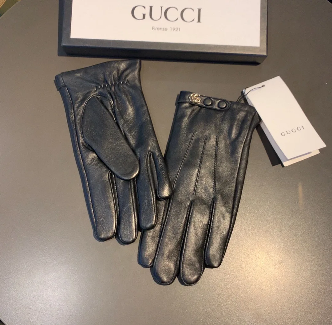 Alternative view of Gucci Gloves With Double G Motif In Black