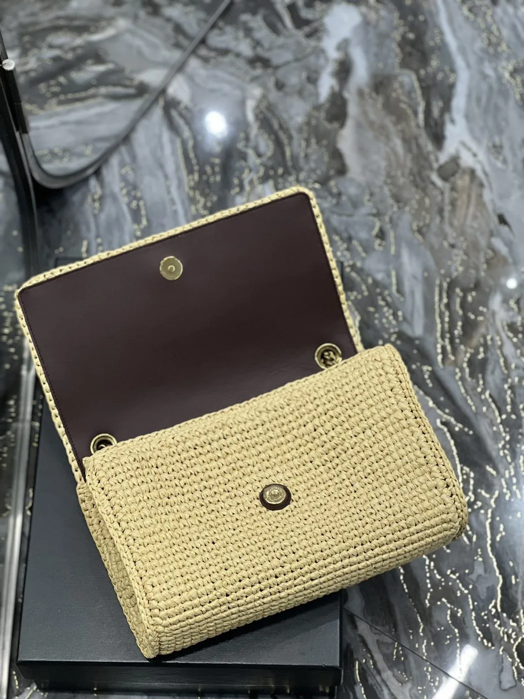 Alternative view of Saint Laurent Niki Medium Chain Bag Yellow
