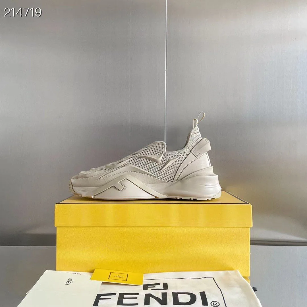 Fendi Flow Beige Sneakers 7E1504AHI8F0EJB - Image 2