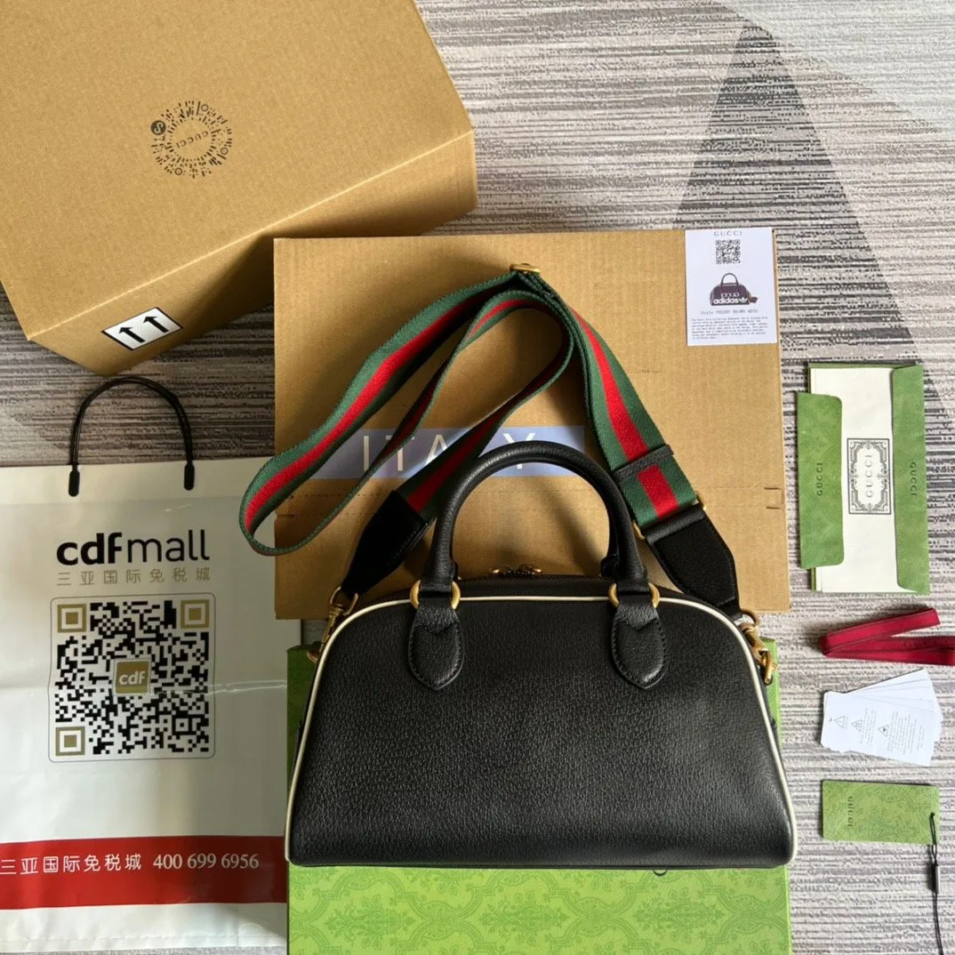 Gucci x Adidas Mini Duffle Bag Black - Image 5