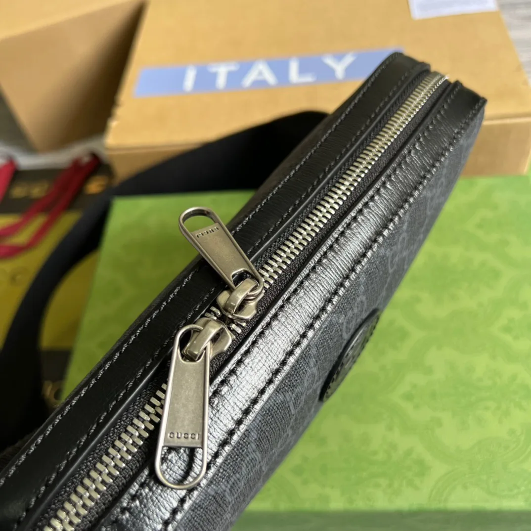 Gucci Shoulder Bag With Interlocking G Black GG Supreme Canvas / - Image 15