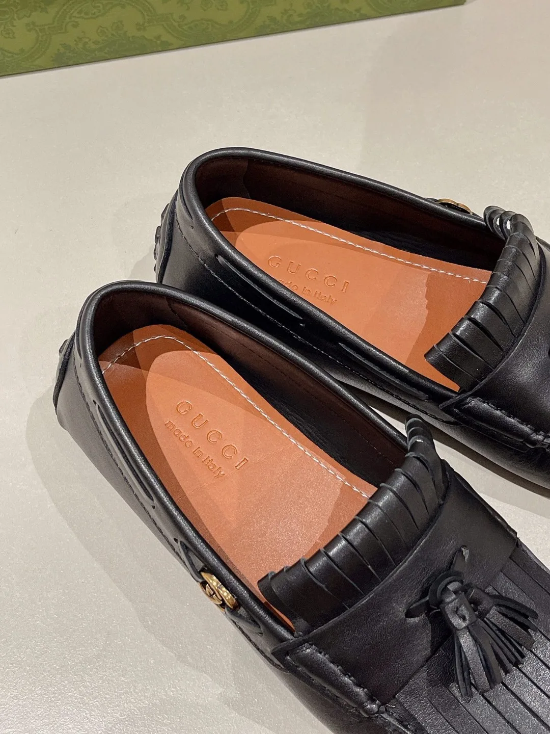Gucci Men’s Loafer With Driver Interlocking G Black - Image 3