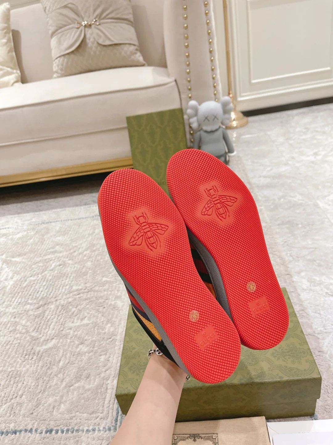 Alternative view of Gucci Lovelight Screener Sneaker Black GG Shoes