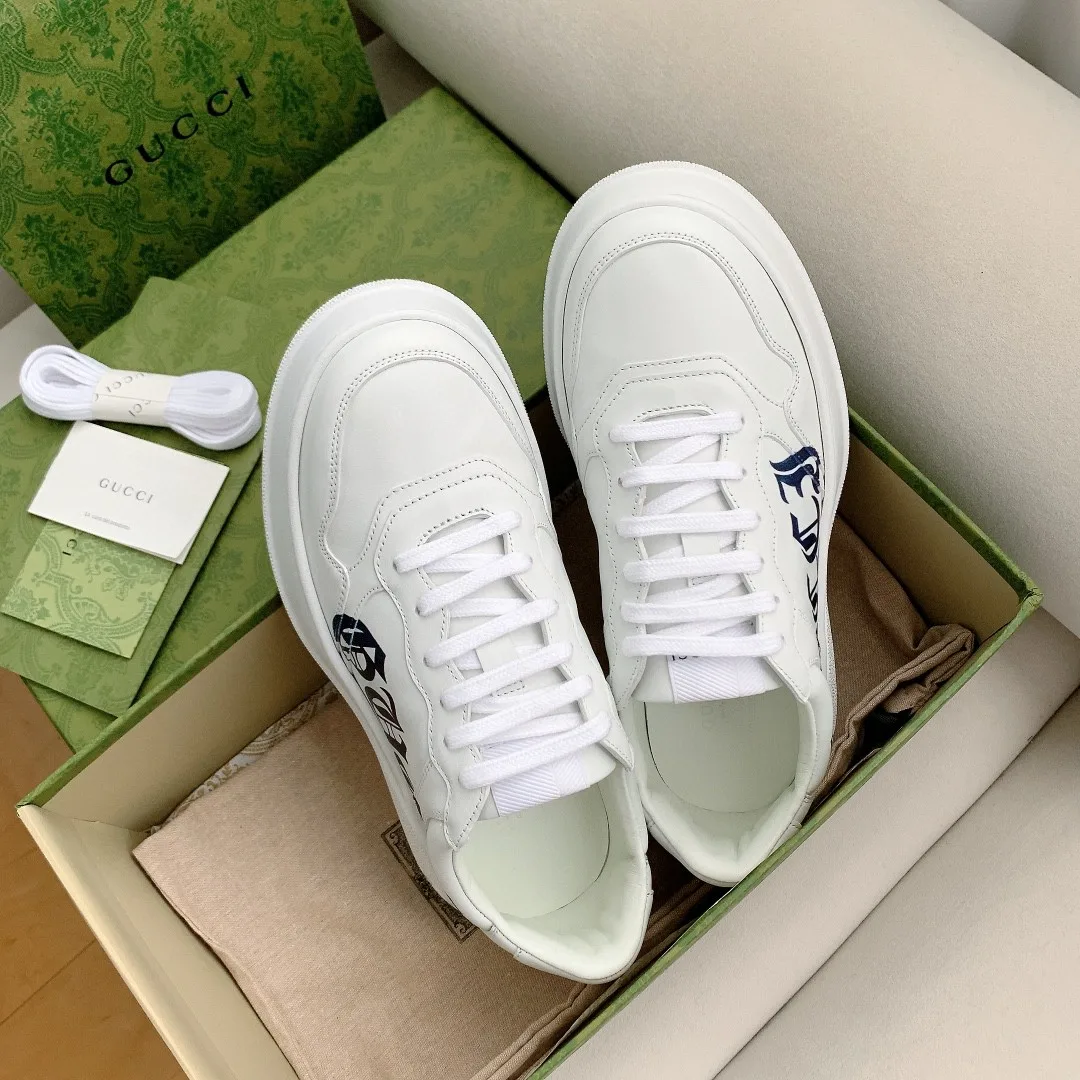 Gucci Sneaker White With Gucci Print 1XL10 - Image 2