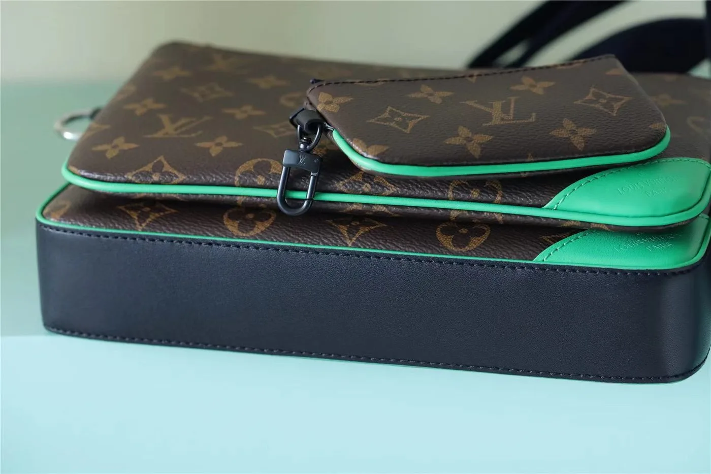 Louis Vuitton Trio Messenger Monogram Macassar Canvas By Virgil Ablohs Green - Image 5