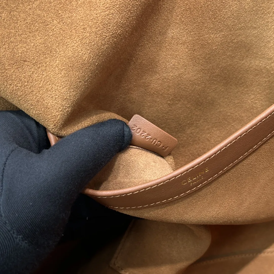 Celine Cabas Drawstring Cuir Triomphe Tan / .04LU - Image 9