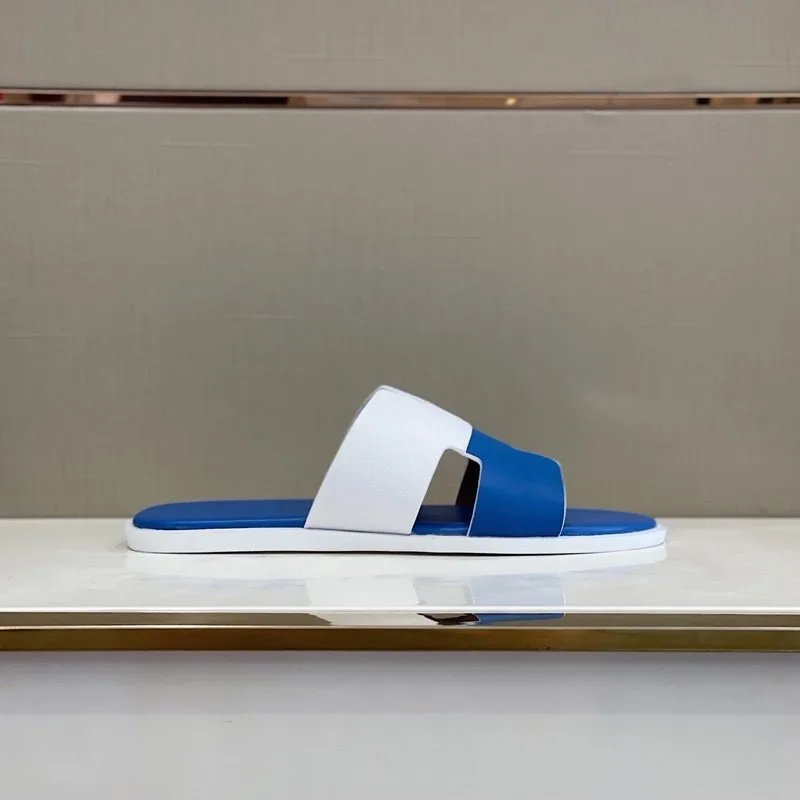Hermes Izmir Sandal White/Blue - Image 9