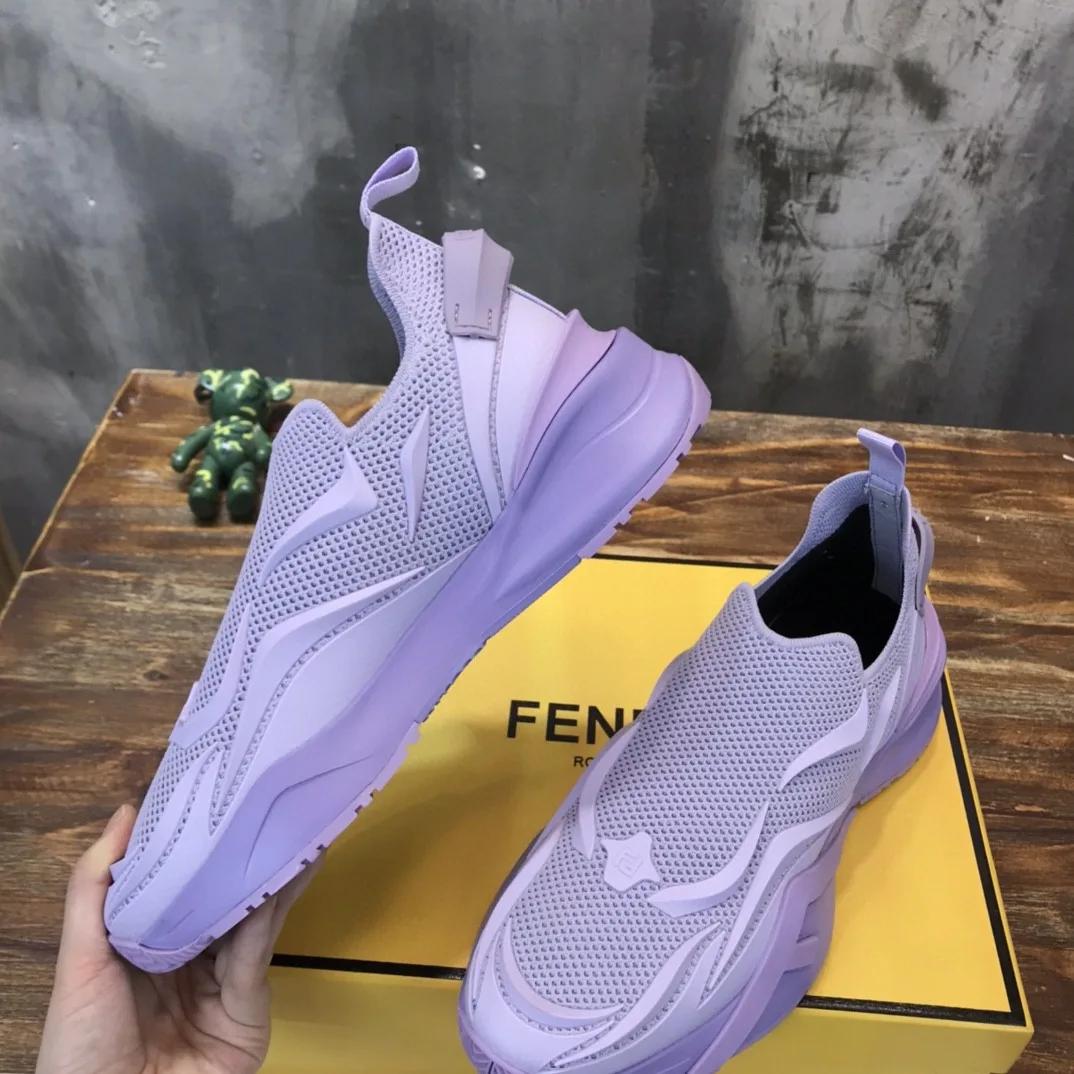 Alternative view of Fendi Flow Purple Sneakers 7E1504AHI8F1GB9