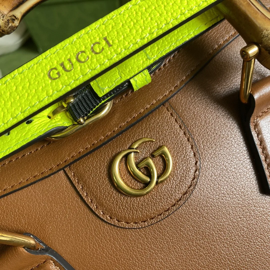 Gucci Diana Mini Tote Bag Brown / GG - Image 6