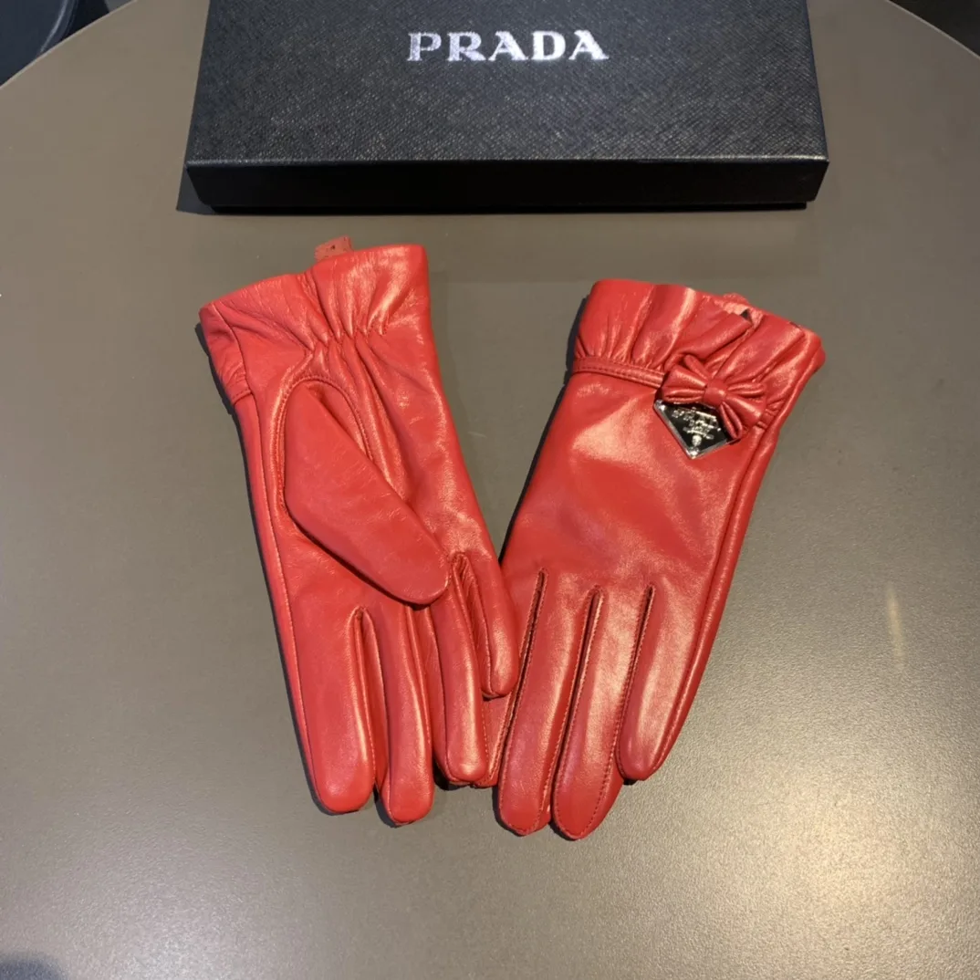 Alternative view of Prada Nappa Gloves In Red