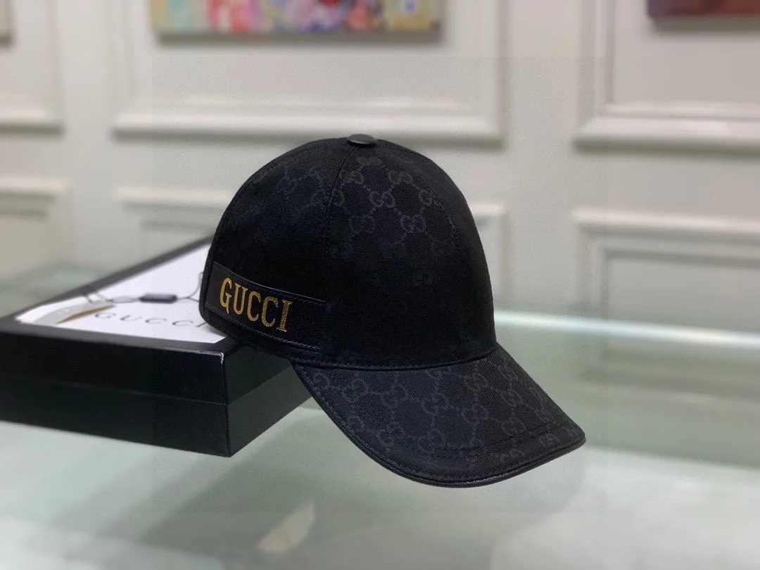 Gucci Baseball Hat Black - Image 2