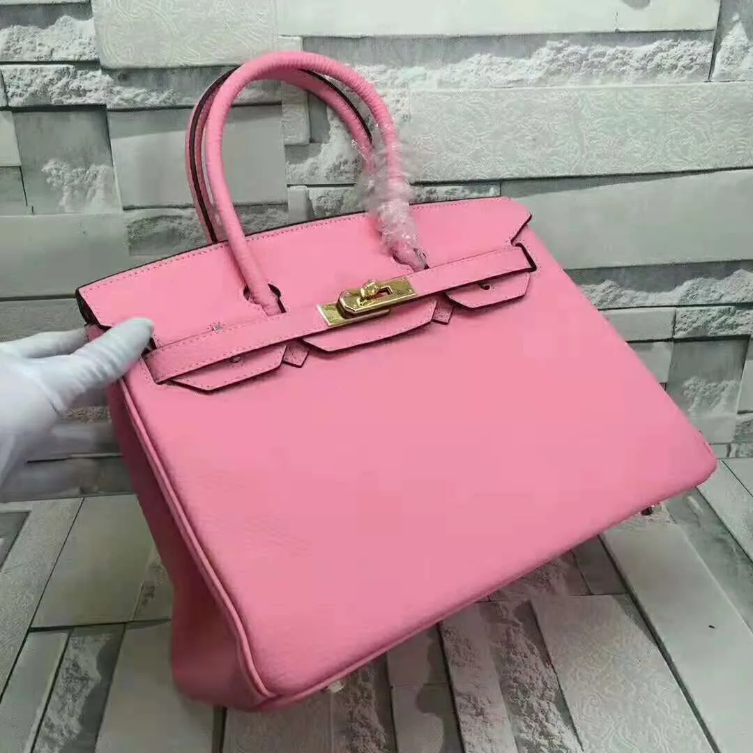 Hermes Birkin Top Handle Bag / Pink Gold Hardware - Image 7
