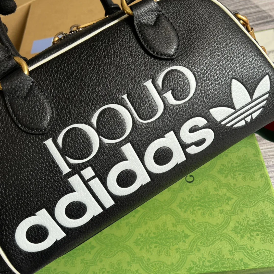 Gucci x Adidas Mini Duffle Bag Black - Image 4
