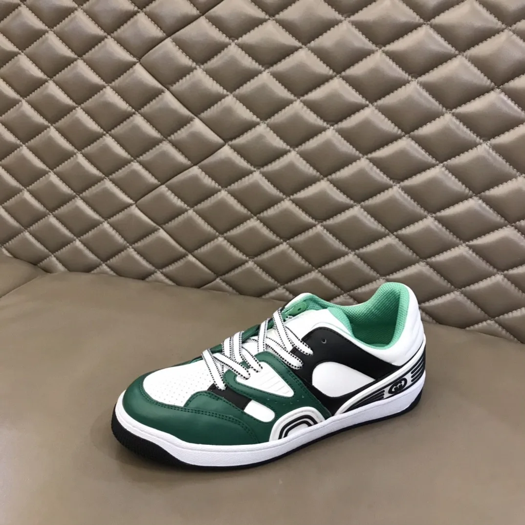 Gucci Men’s Basket Sneaker Dark Green - Image 2