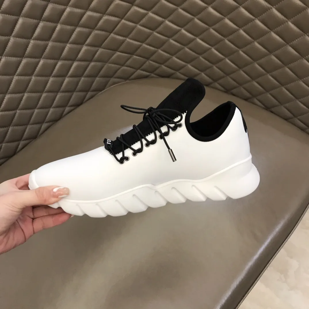 Alternative view of Fendi FD Faster Trainers White